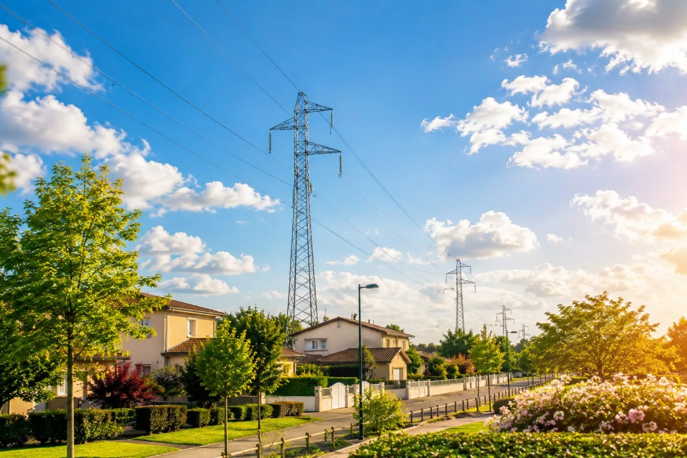 La Choletière et Le Plessis à Cholet et les lignes haute tension !