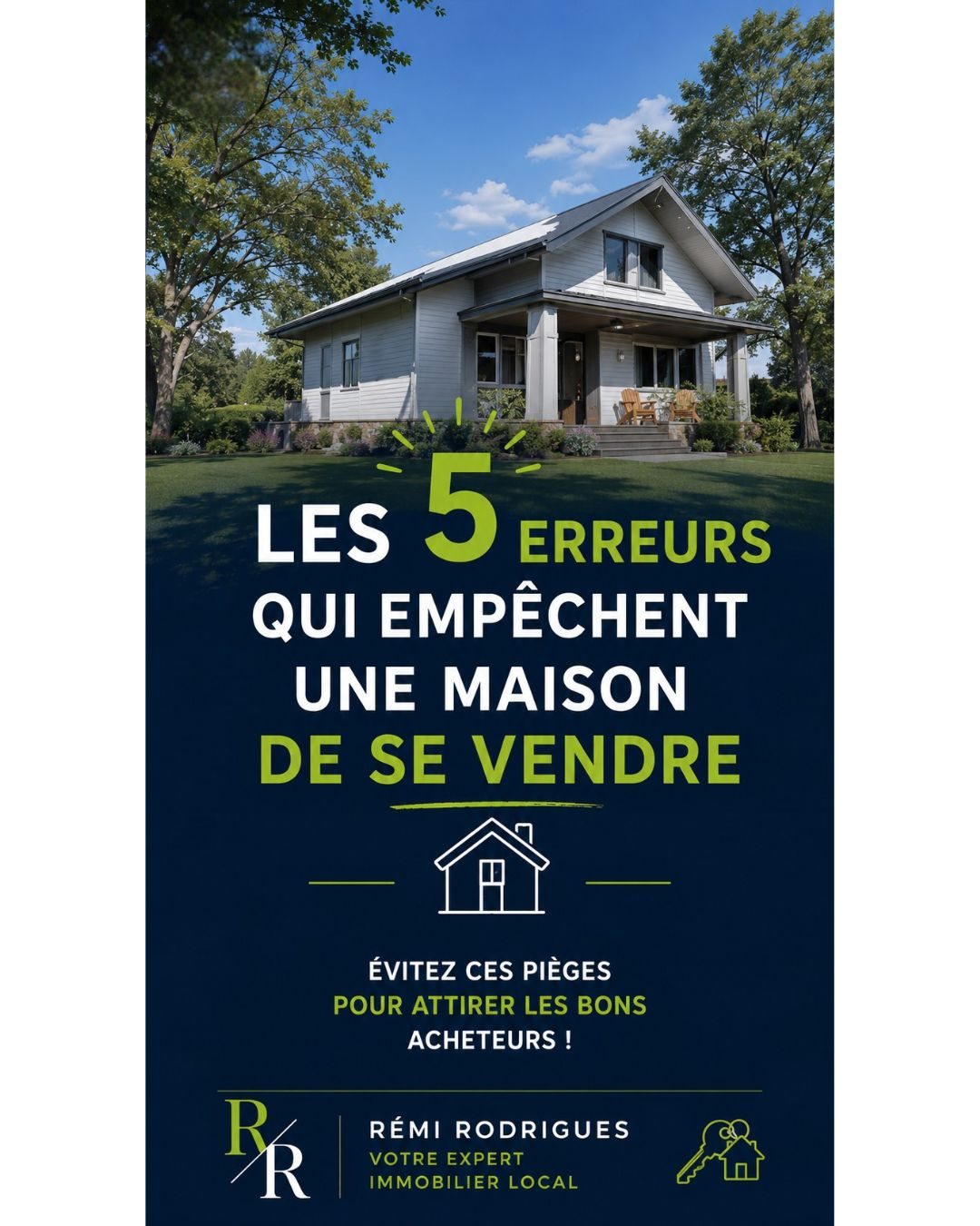 Les 5 erreurs qui empêchent une maison de se vendre